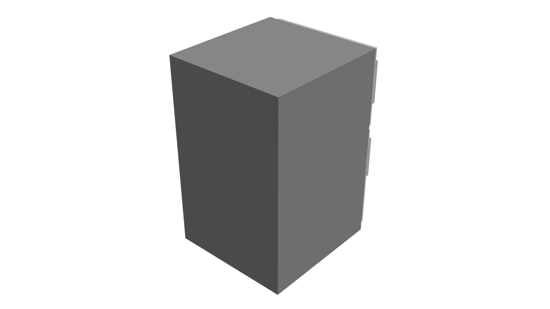 Low Poly Game Ready Refrigerator Low-poly 3D model_3