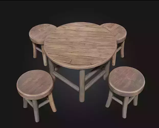 Rustic Gathering Set  Warmth and Simplicity for Communal Spaces