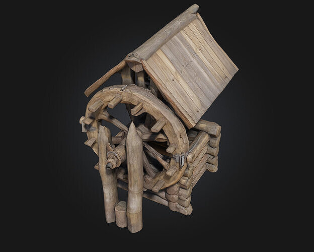 Rustic Well  Timeless Village Essential for Rural Scenes 3D model 2