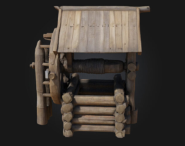 Rustic Well  Timeless Village Essential for Rural Scenes 3D model 3