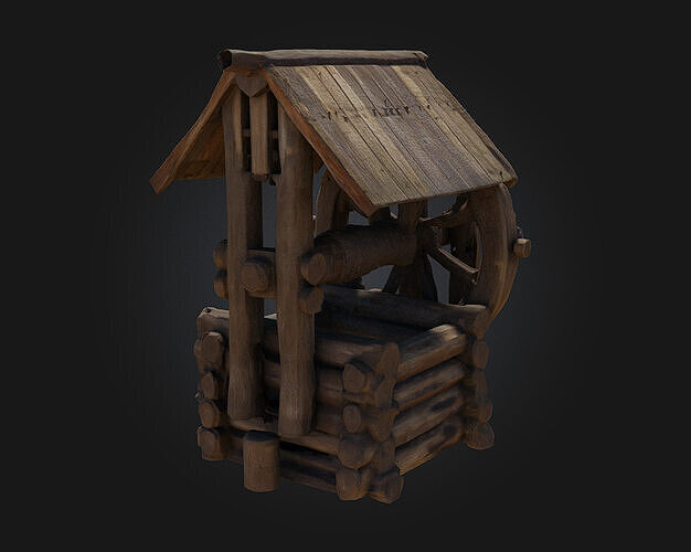 Rustic Well  Timeless Village Essential for Rural Scenes 3D model 5