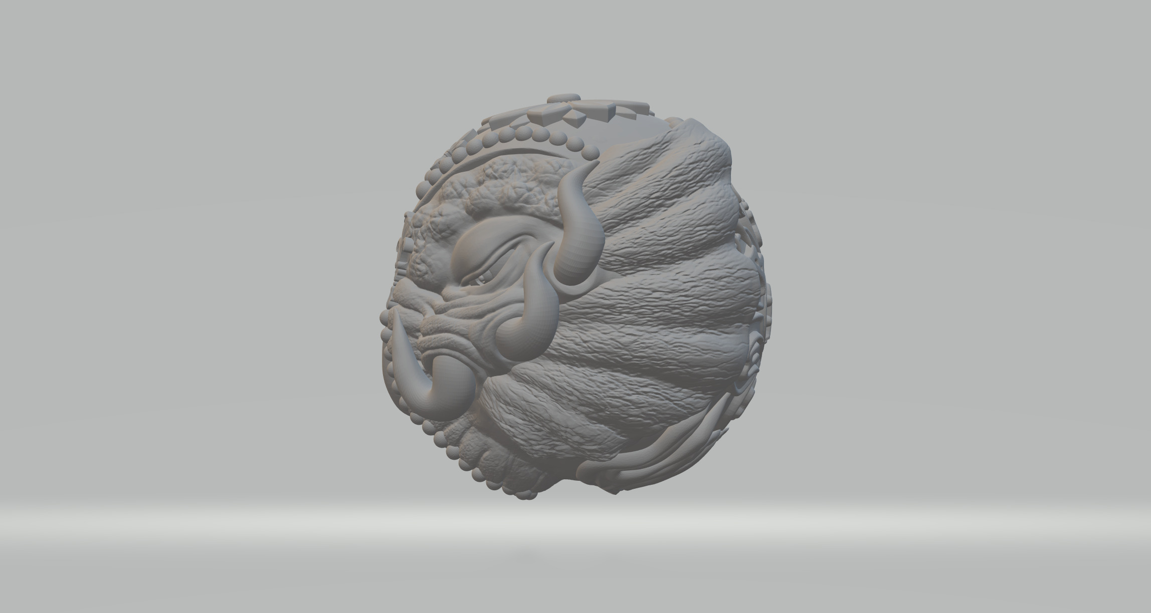 Six-syllable Mantra Ganesha Beads 3D print model_1