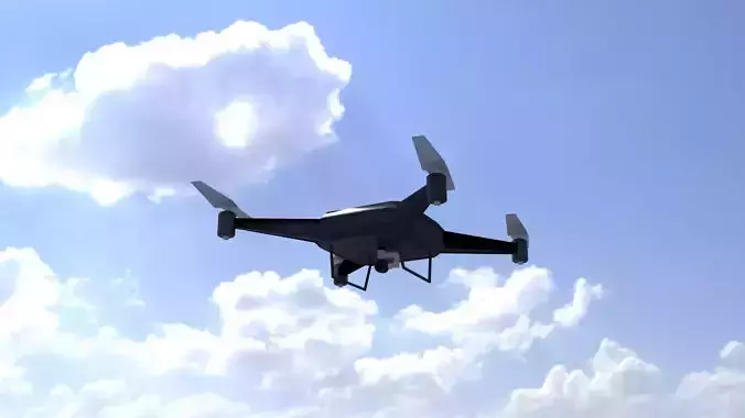 Stylized drone-game ready-blender fbx