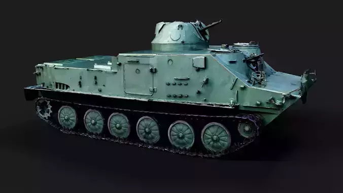 military soviet floating tank PBR photogrammetry