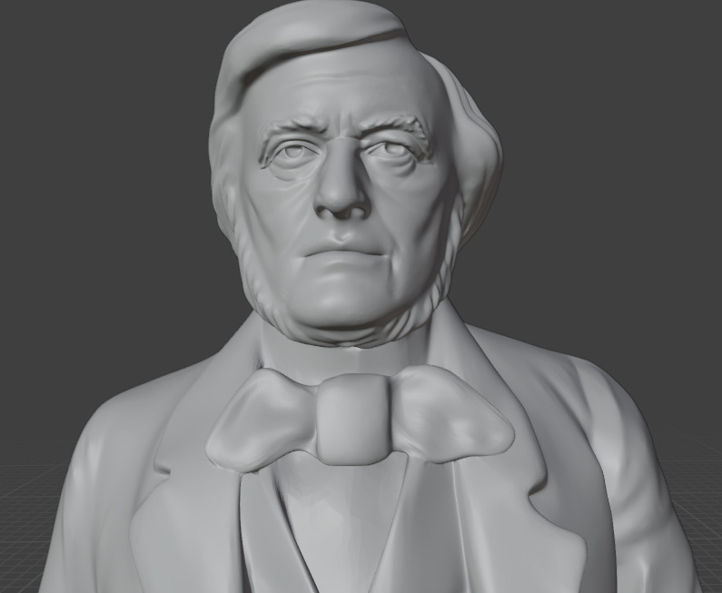Richard Wagner 3D print model_14