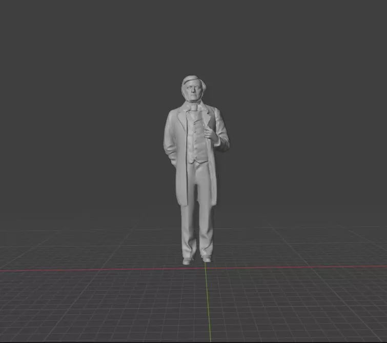 Richard Wagner 3D print model_0