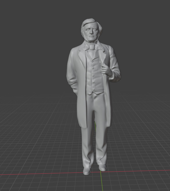 Richard Wagner 3D print model_3