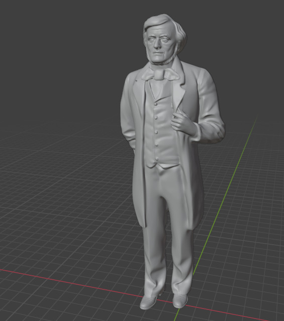 Richard Wagner 3D print model_10