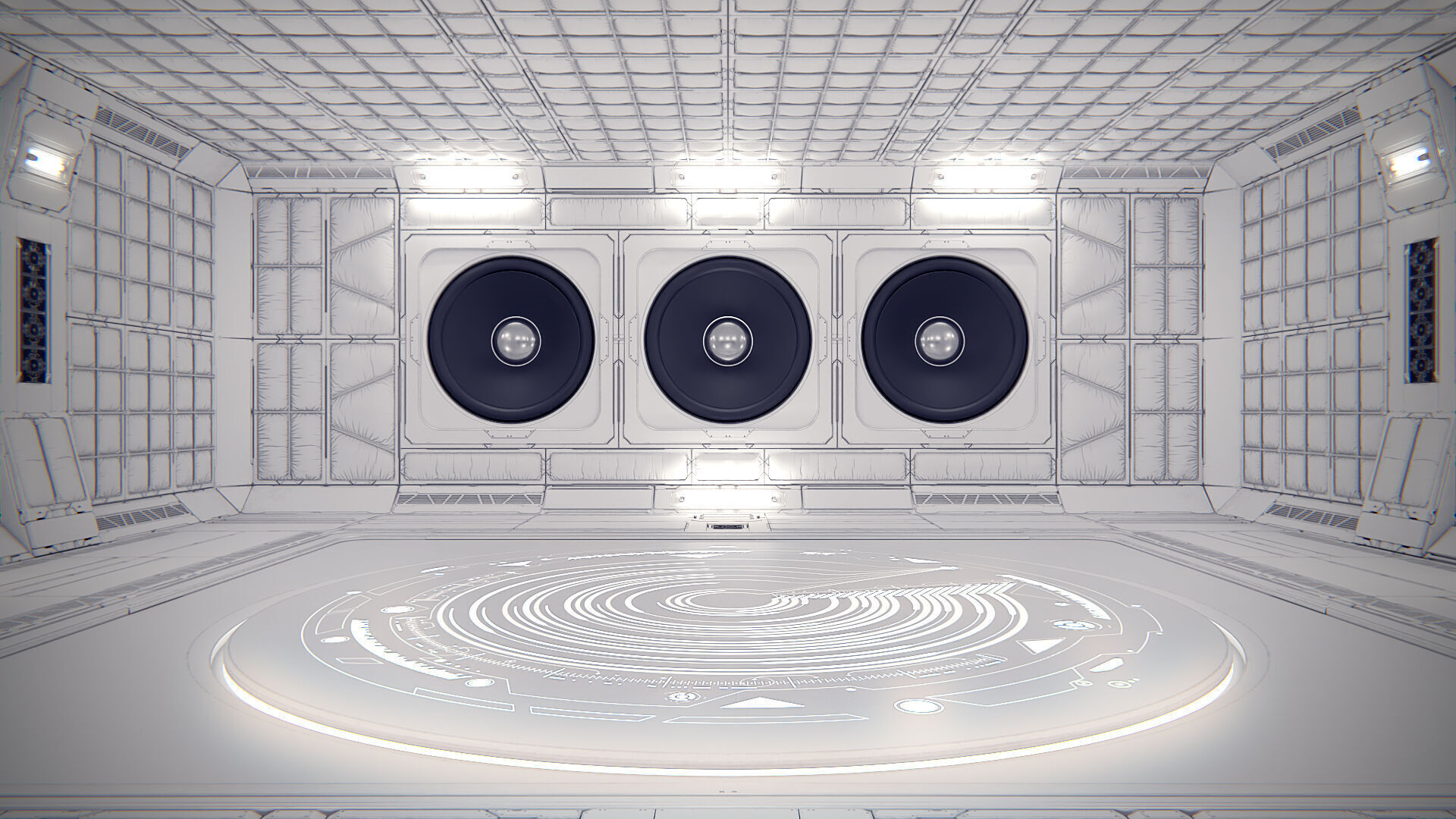Virtual Boombox Studio 36 PBR 3D model_1