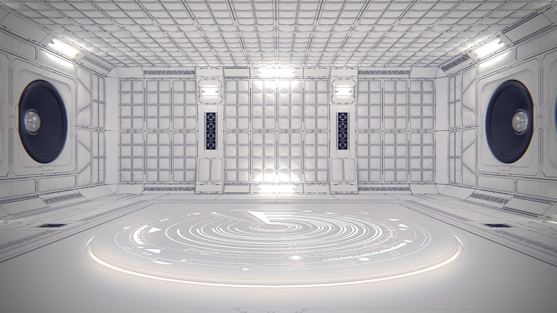 Virtual Boombox Studio 36 PBR 3D model_3