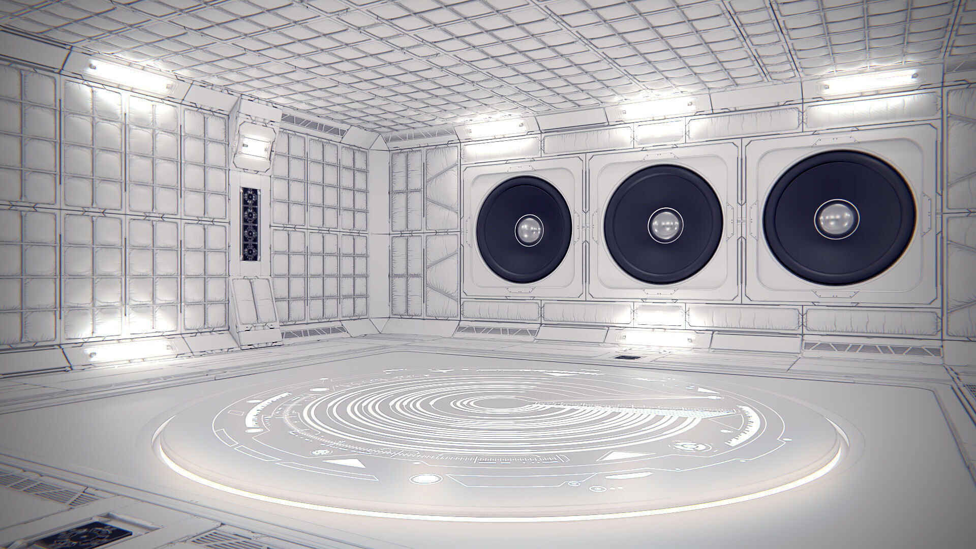 Virtual Boombox Studio 36 PBR 3D model_2