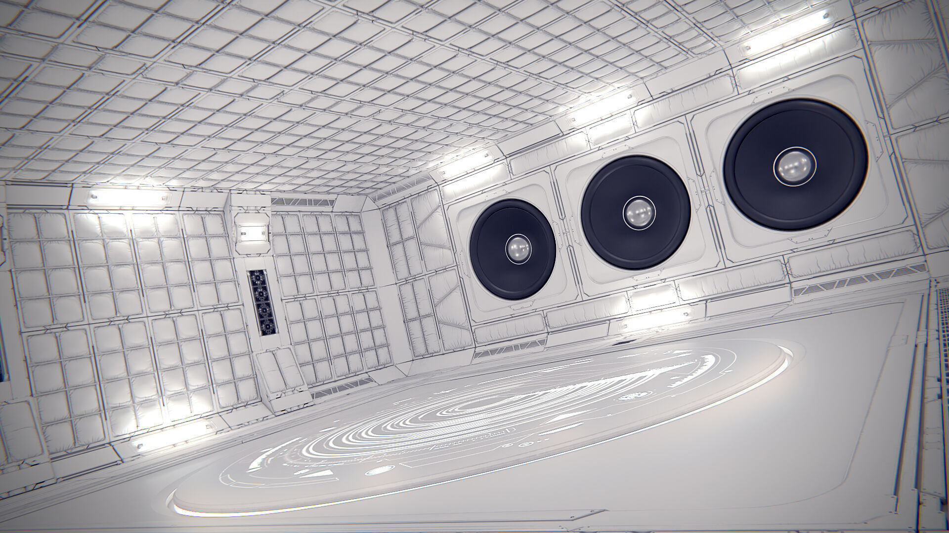 Virtual Boombox Studio 36 PBR 3D model_8