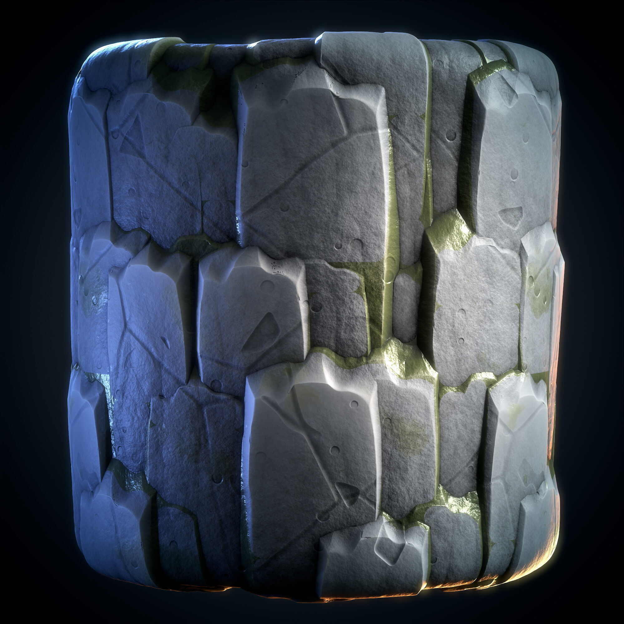 Cliff Rock Stylized - VOL 11 - SBsar - Maps Texture_3
