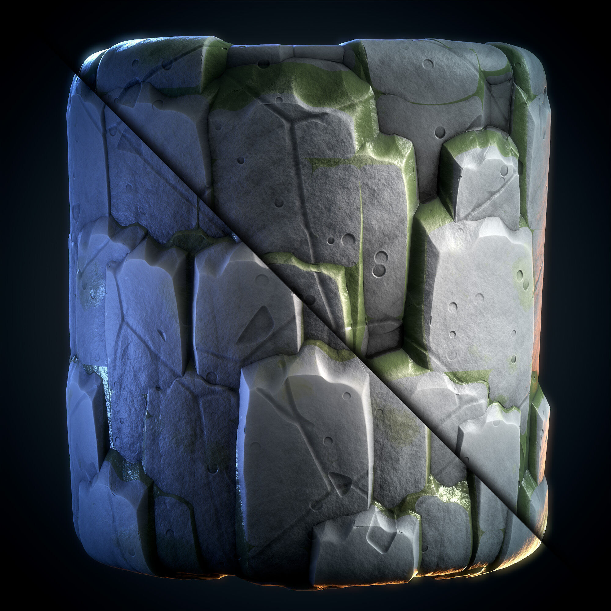 Cliff Rock Stylized - VOL 11 - SBsar - Maps Texture_8