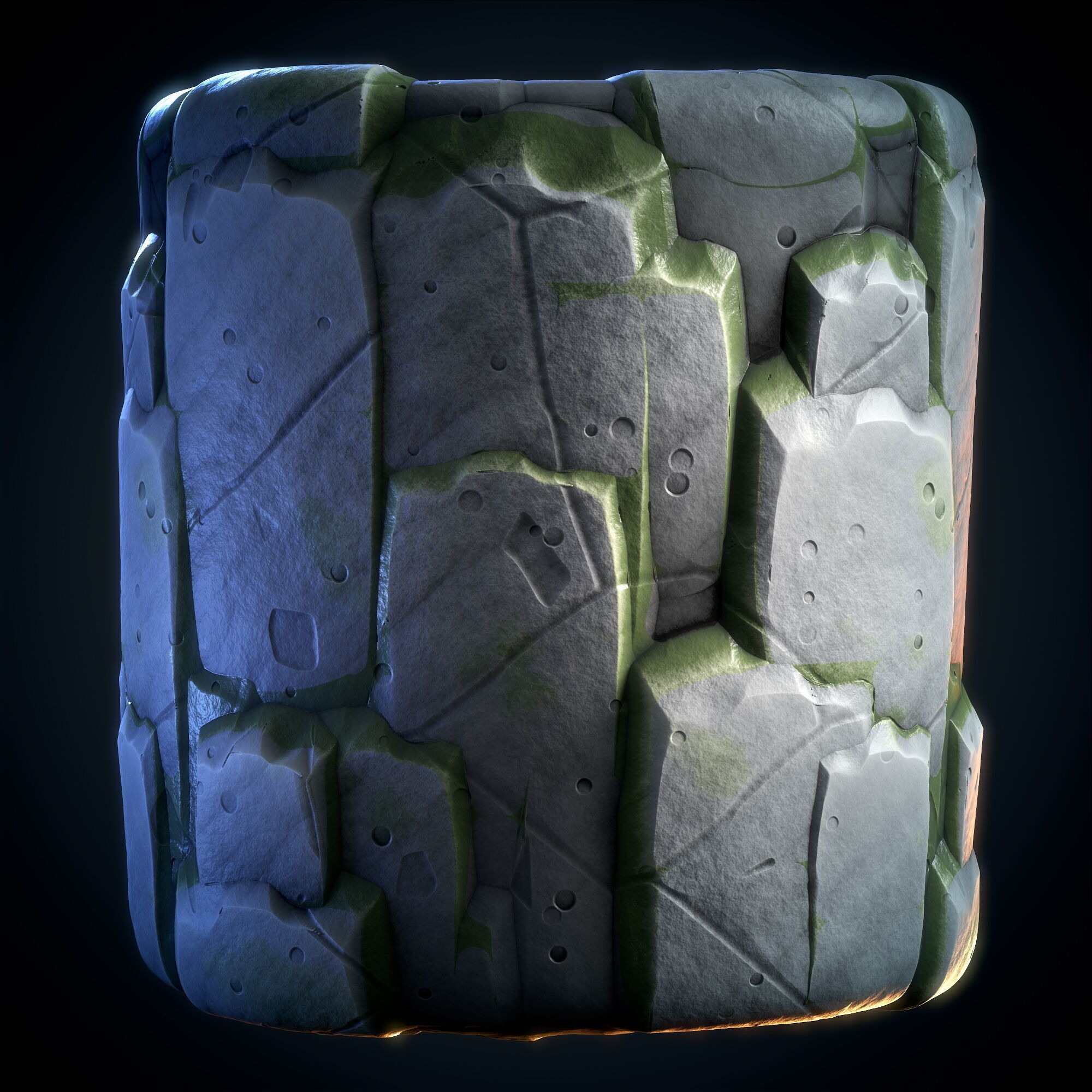 Cliff Rock Stylized - VOL 11 - SBsar - Maps Texture_2