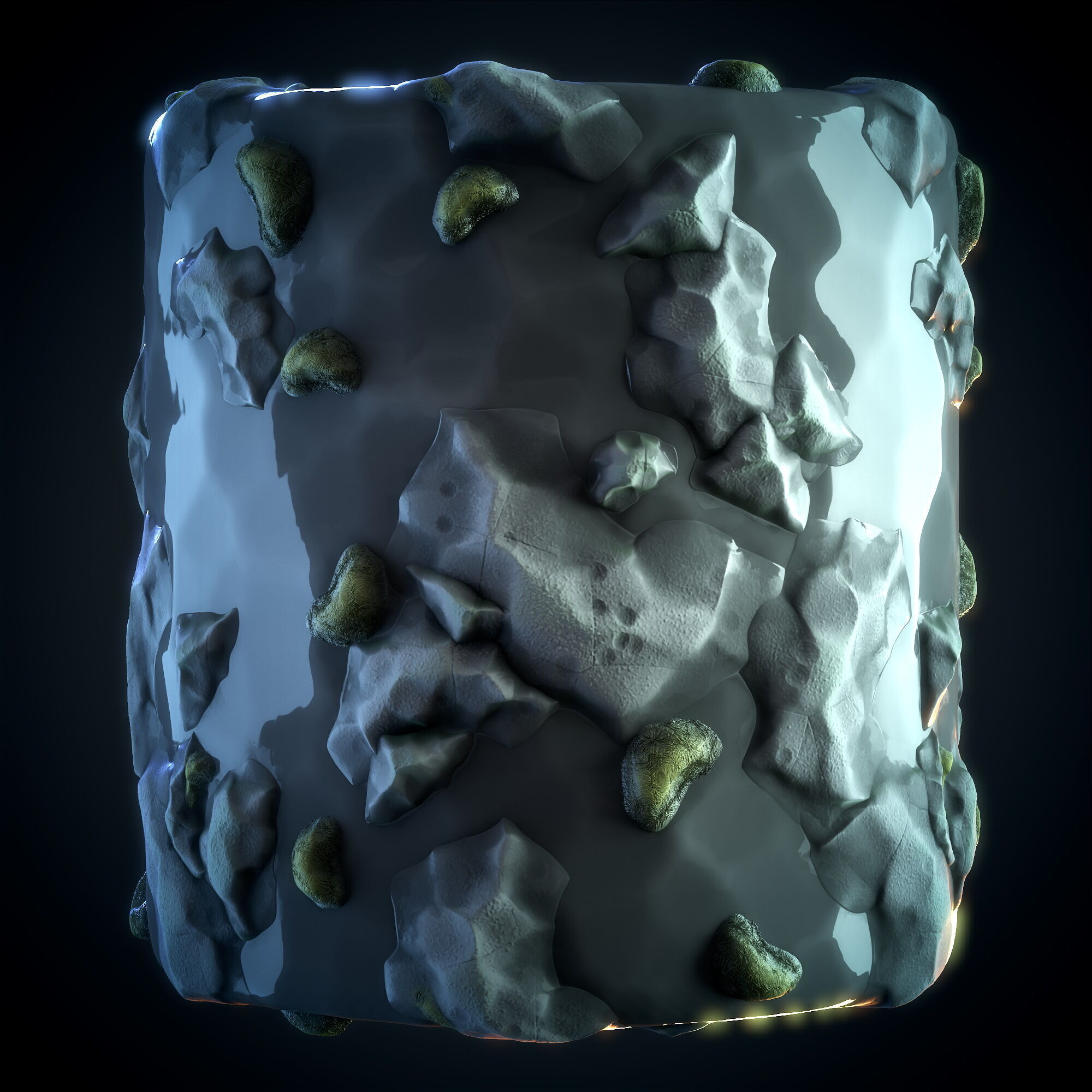 Stone Floor Stylized Material - VOL 22 - Maps - SBsar Texture_8