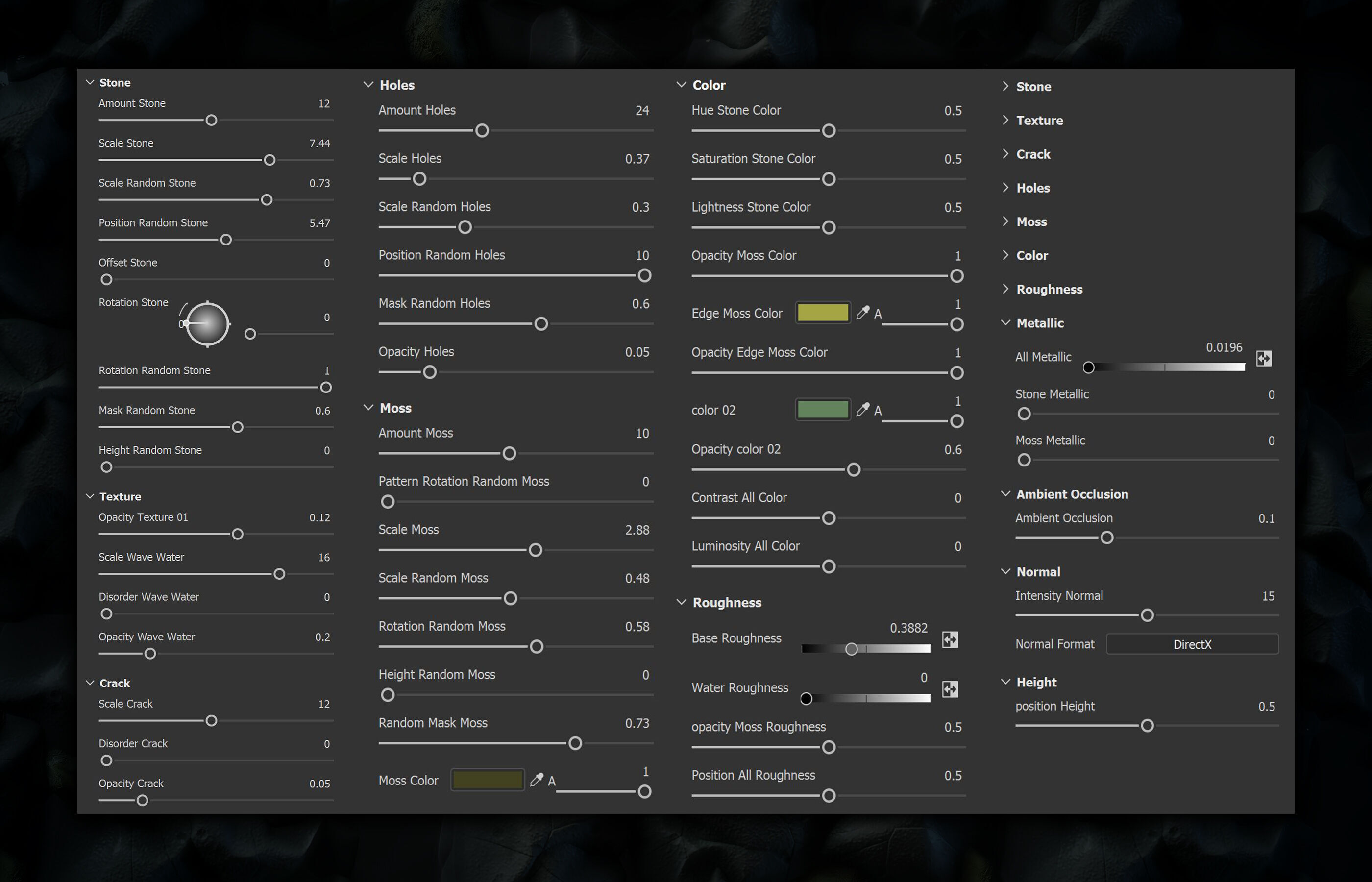 Stone Floor Stylized Material - VOL 22 - Maps - SBsar Texture_2