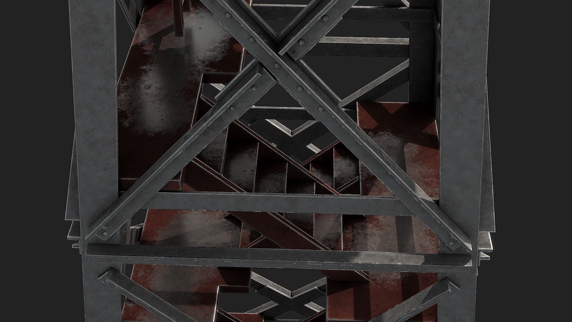 Watch tower v2 Low-poly 3D model_5