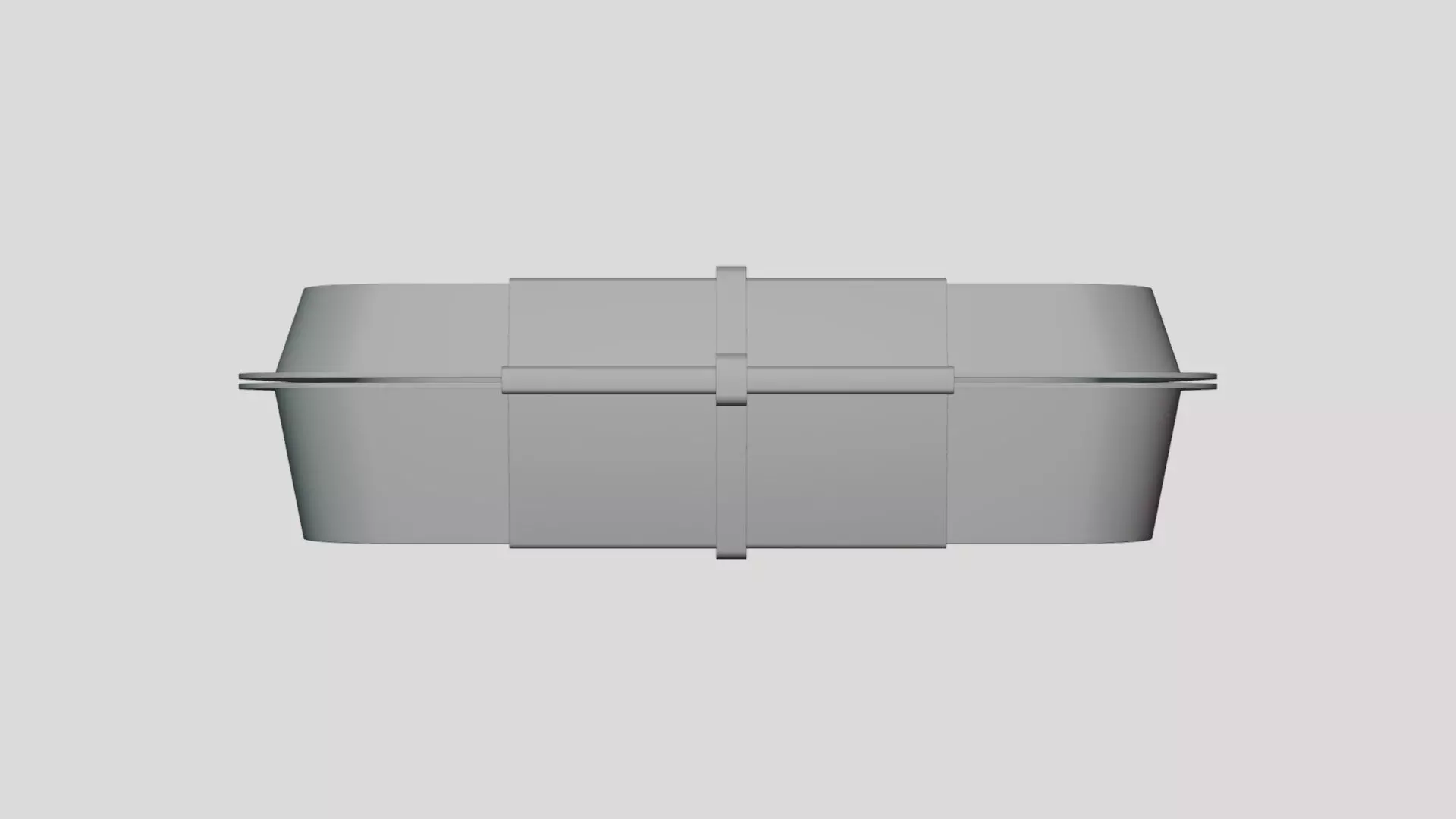 Basic Food Container - Geometry Only No Textures No Materials 3D model_0