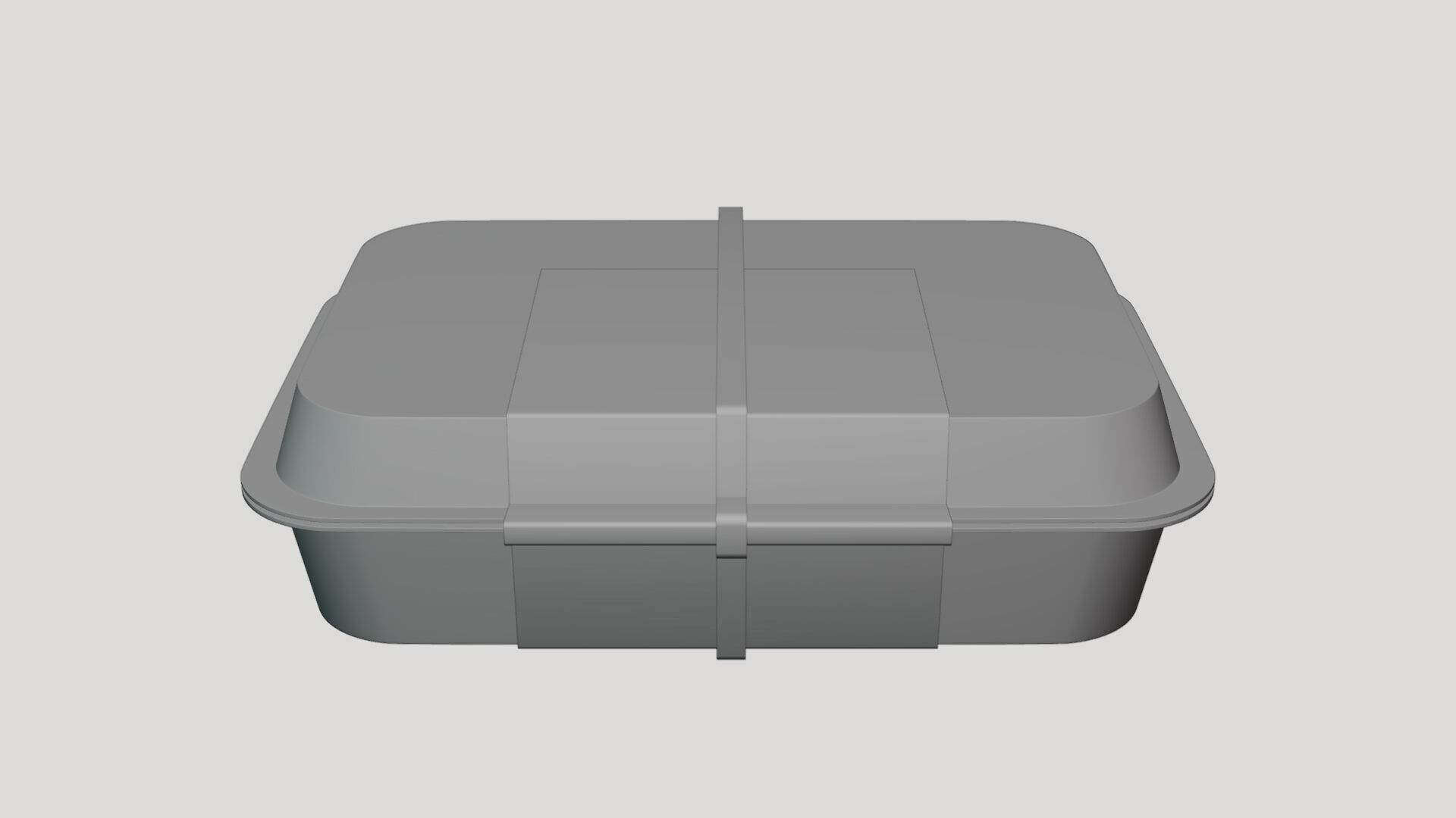 Basic Food Container - Geometry Only No Textures No Materials 3D model_2