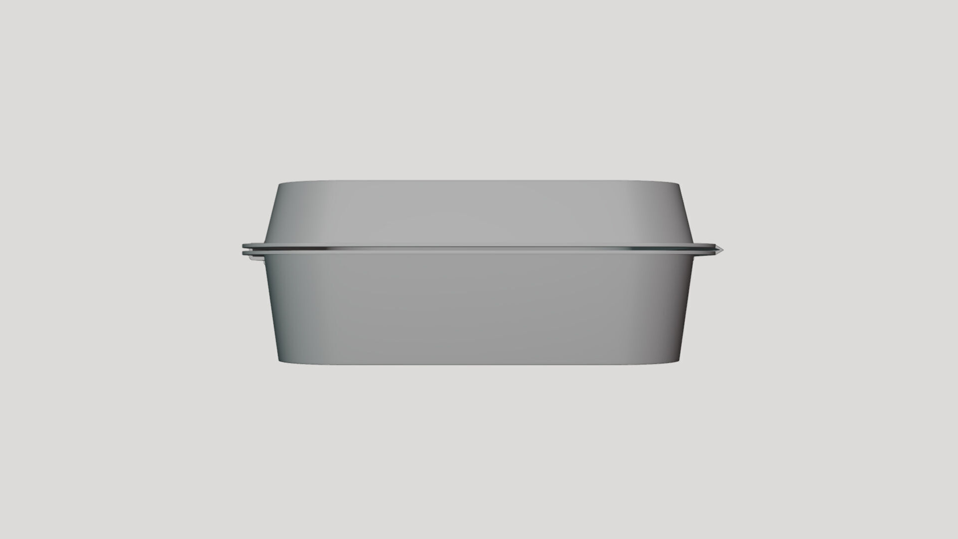 Basic Food Container - Geometry Only No Textures No Materials 3D model_4