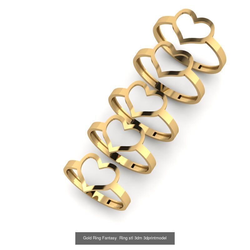 Gold Ring Jewelry Ring stl 3dm 3dprintmodel 3D Model Collection_39
