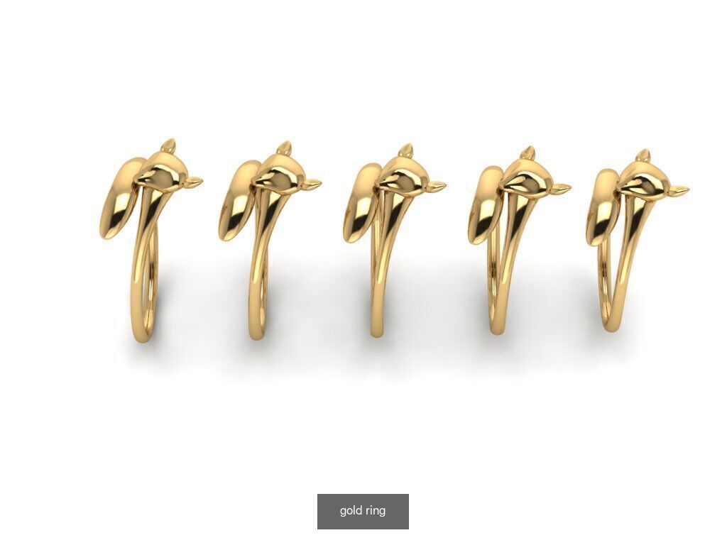 Gold Ring Jewelry Ring stl 3dm 3dprintmodel 3D Model Collection_59