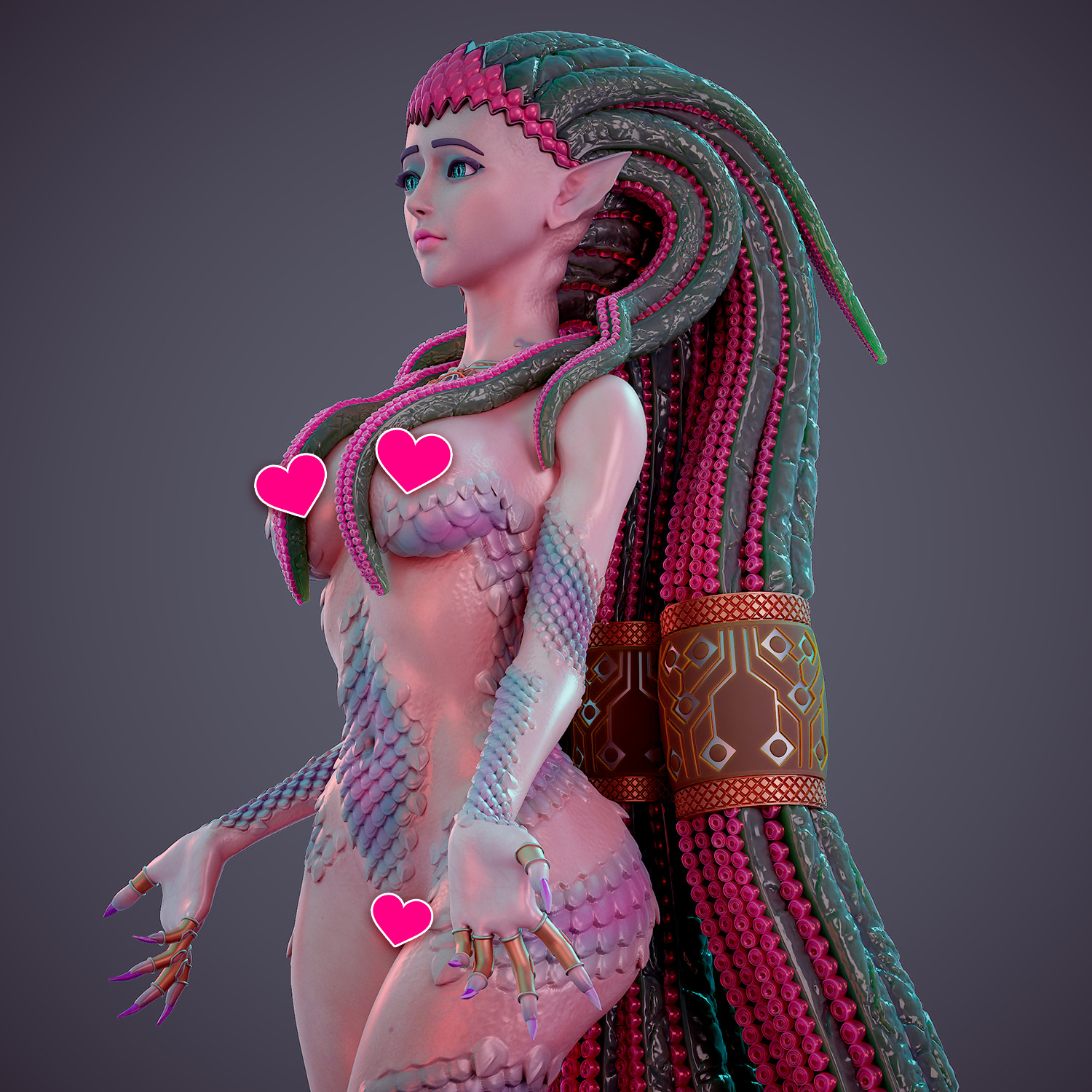 Sea gueen - e 3D print model_19