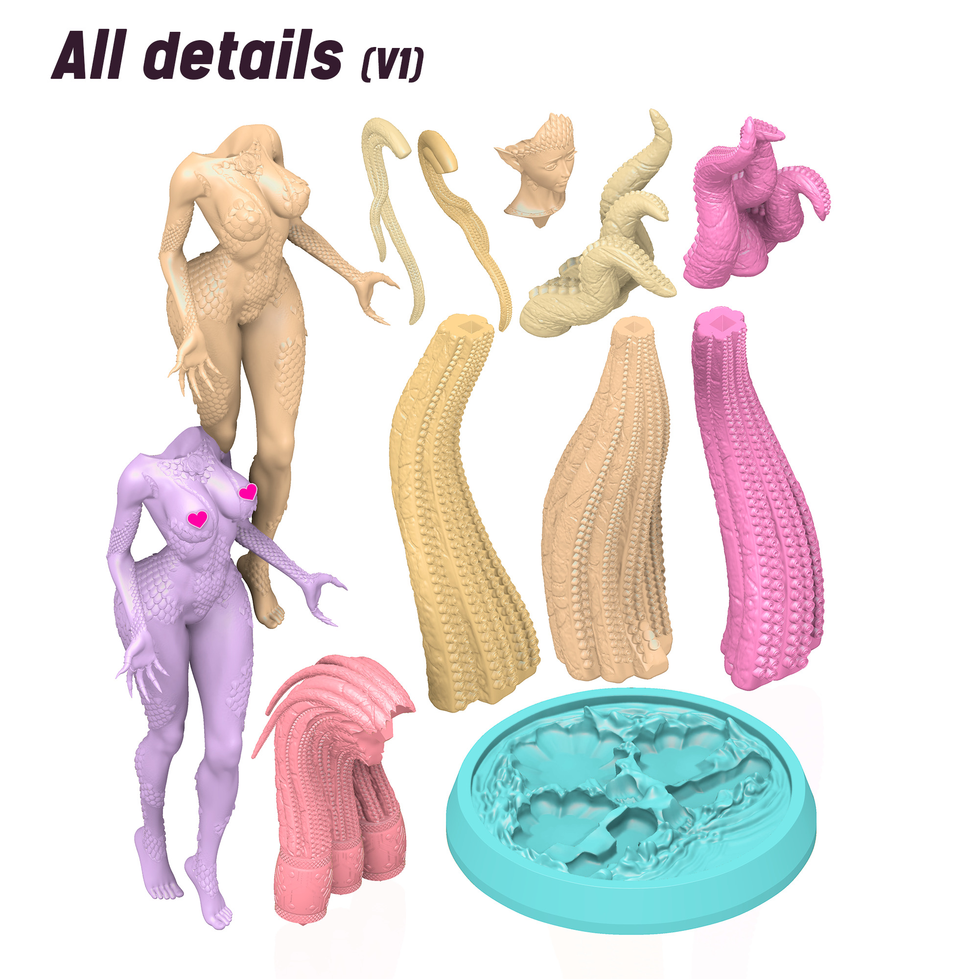 Sea gueen - e 3D print model_29