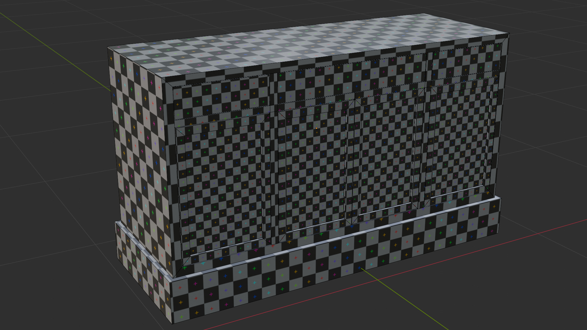 Low Poly Sideboard Game Ready Furniture  Free low-poly 3D model_18