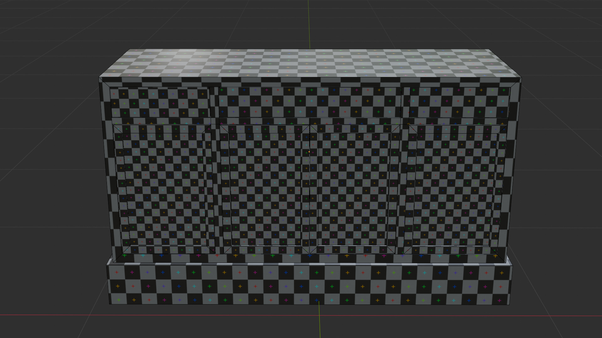 Low Poly Sideboard Game Ready Furniture  Free low-poly 3D model_17