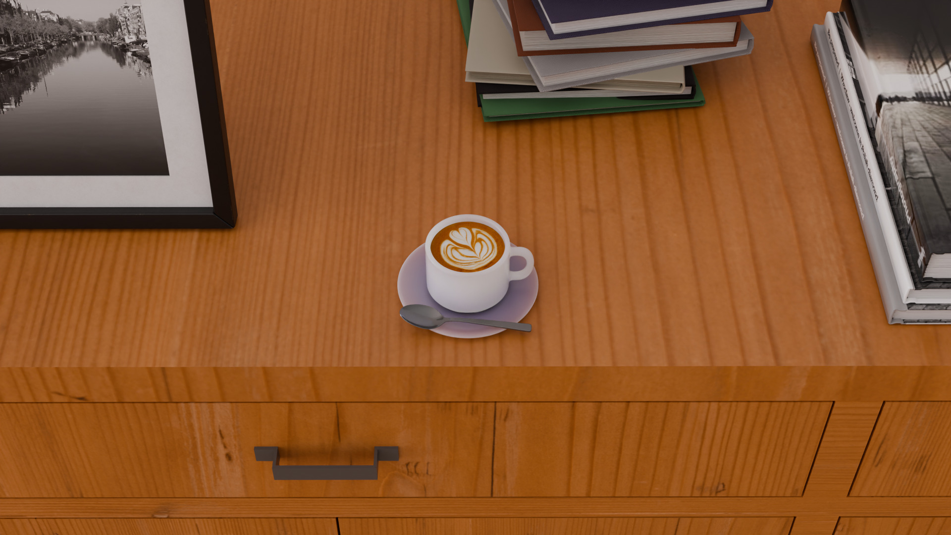 Low Poly Sideboard Game Ready Furniture  Free low-poly 3D model_9