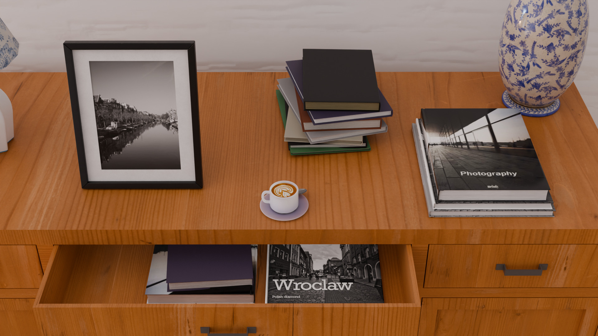 Low Poly Sideboard Game Ready Furniture  Free low-poly 3D model_8