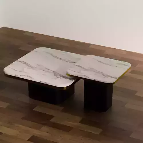 Modern Marble Coffee Table Set