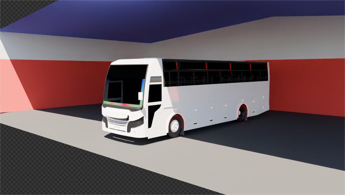 Zedone bus Free 3D model_2