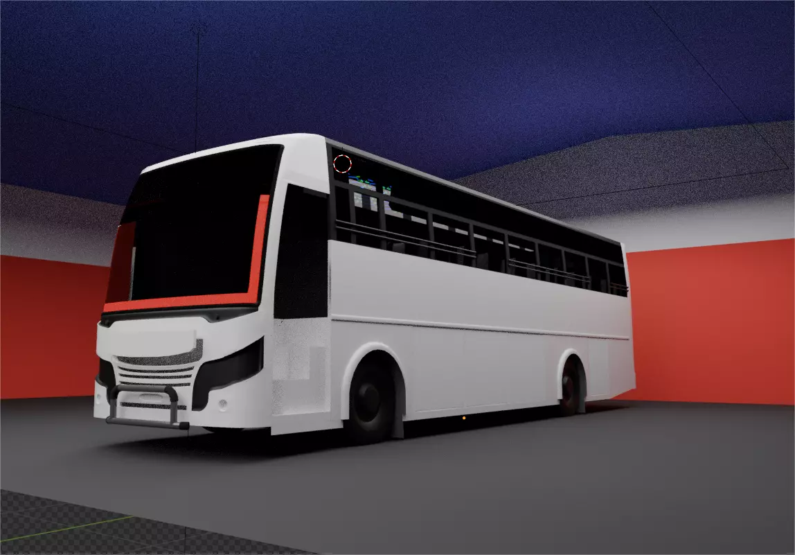 Zedone bus Free 3D model_0