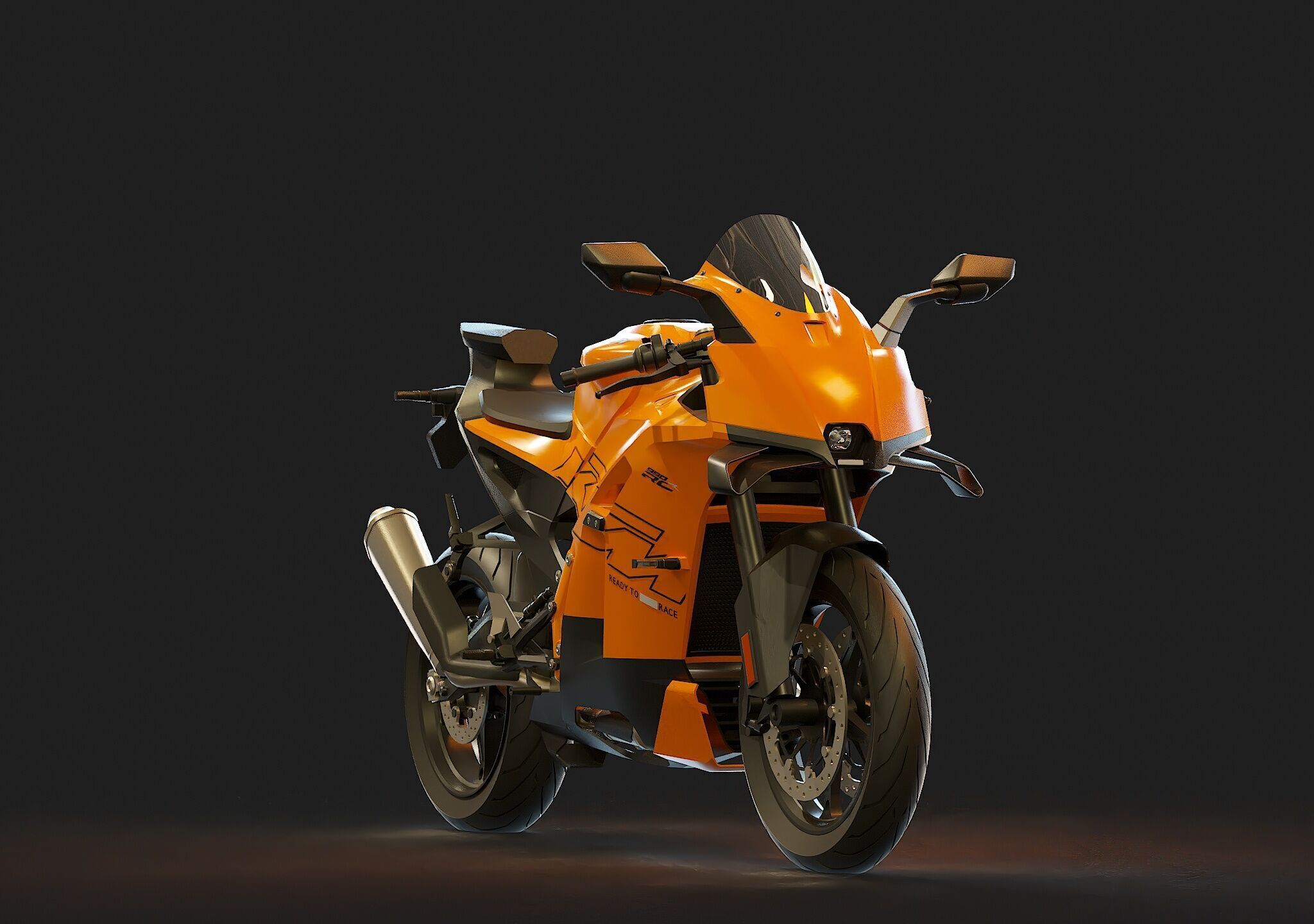 Base model  KTM 990RC 2026 3D model_8