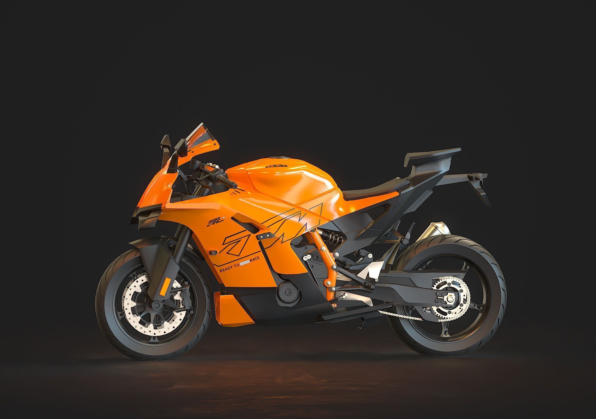 Base model  KTM 990RC 2026 3D model_3
