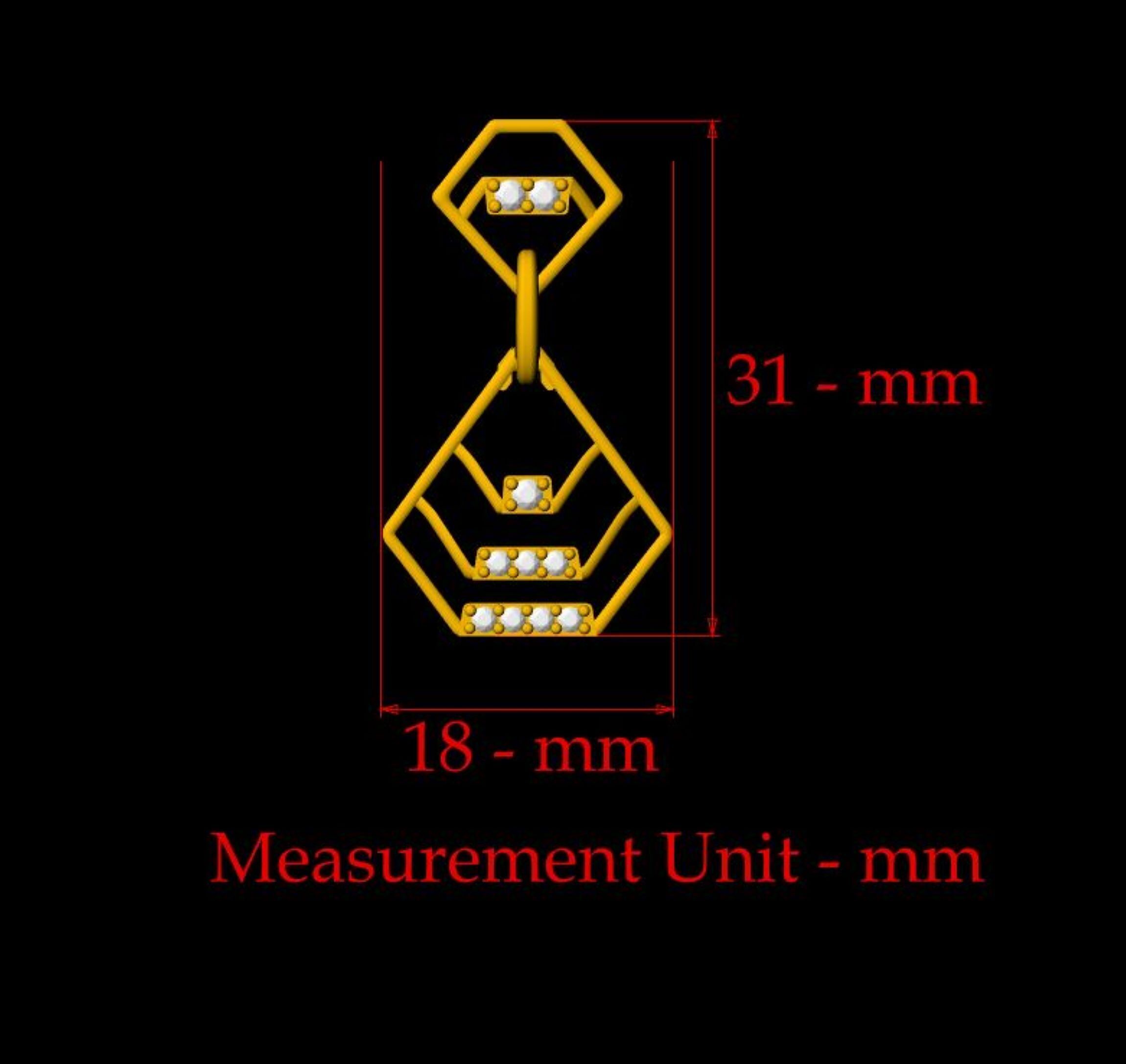 Simple Earring - 004 3D print model_2