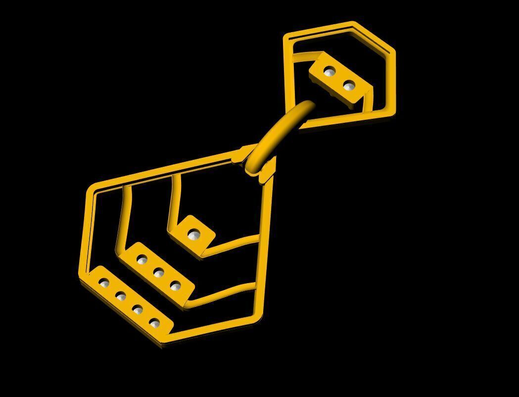 Simple Earring - 004 3D print model_7