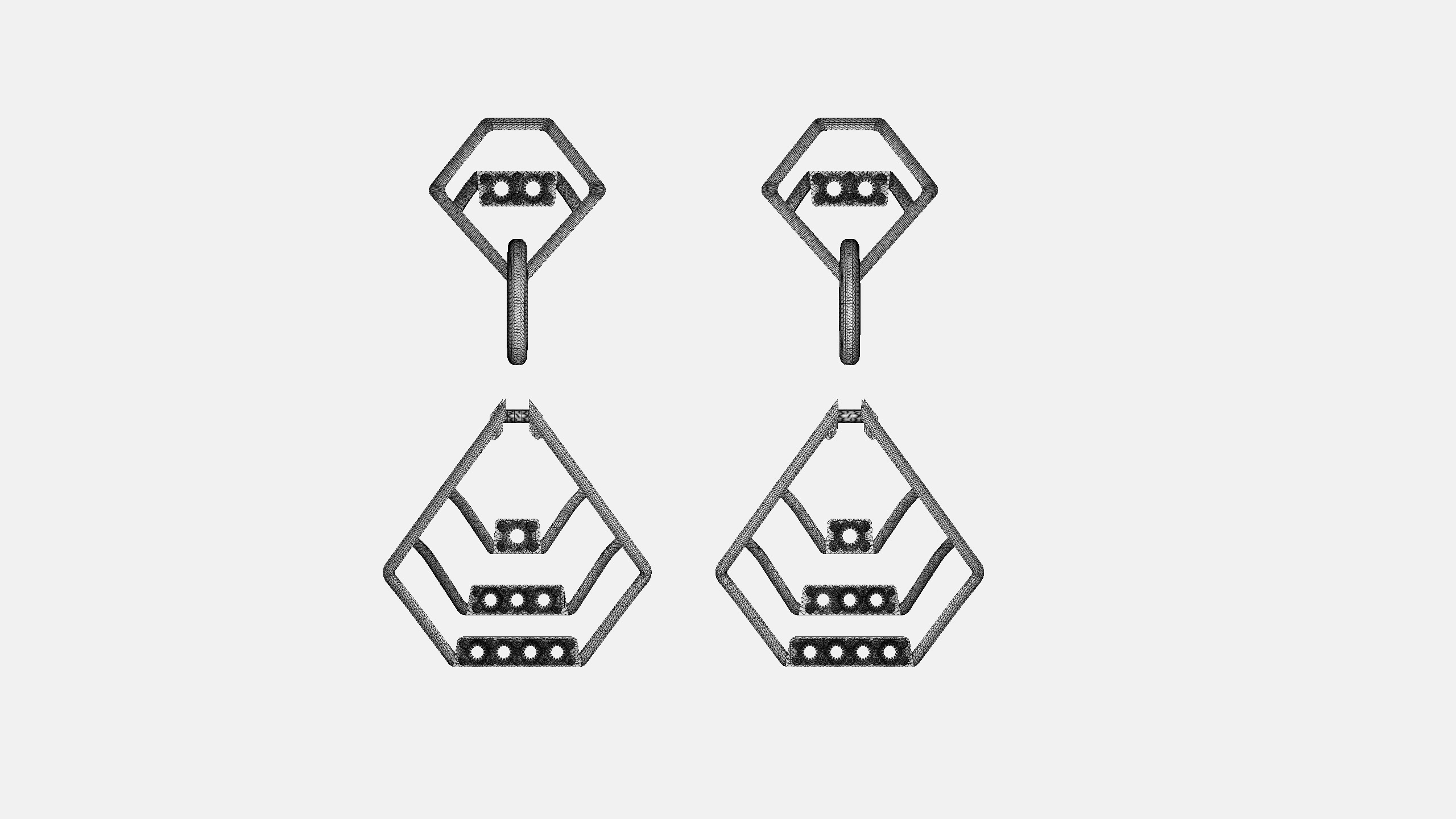 Simple Earring - 004 3D print model_10