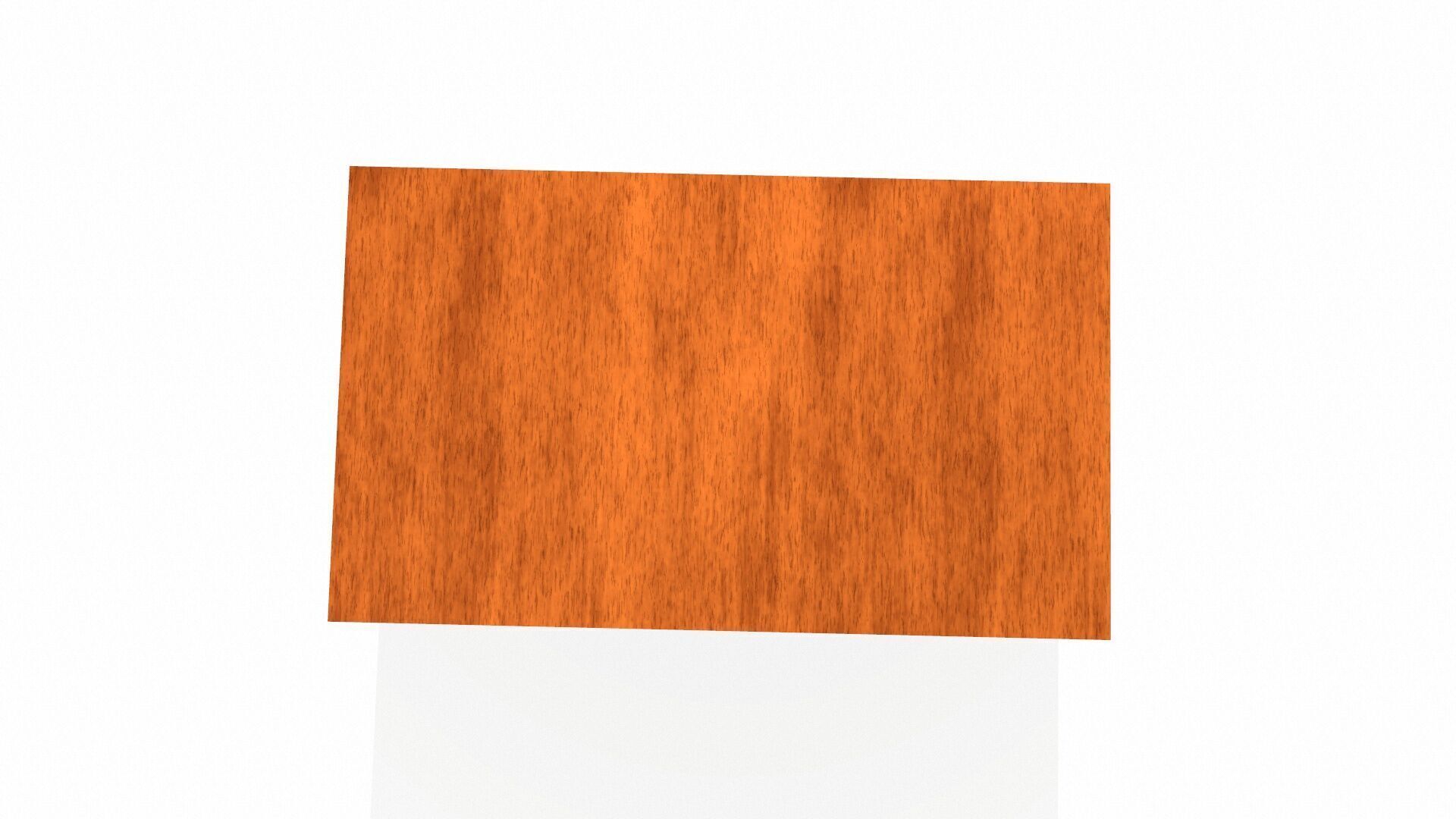 Wooden Table Low-poly 3D model_6