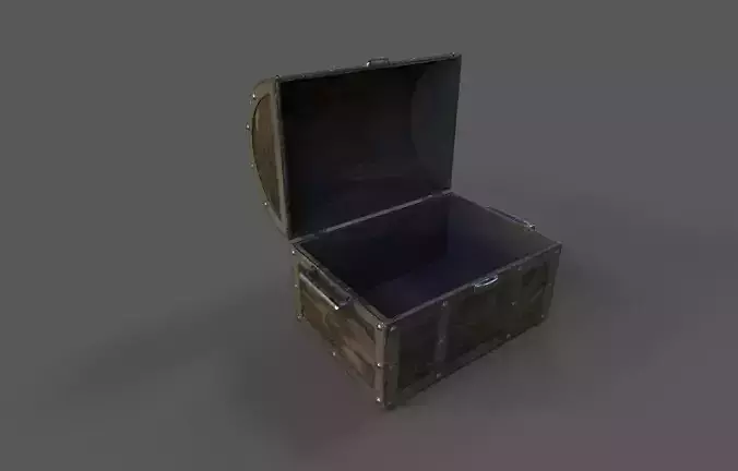 Chest-Storage Box 3D Model Low-poly 3D model