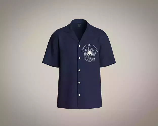 Mens regular fit knit resort shirt