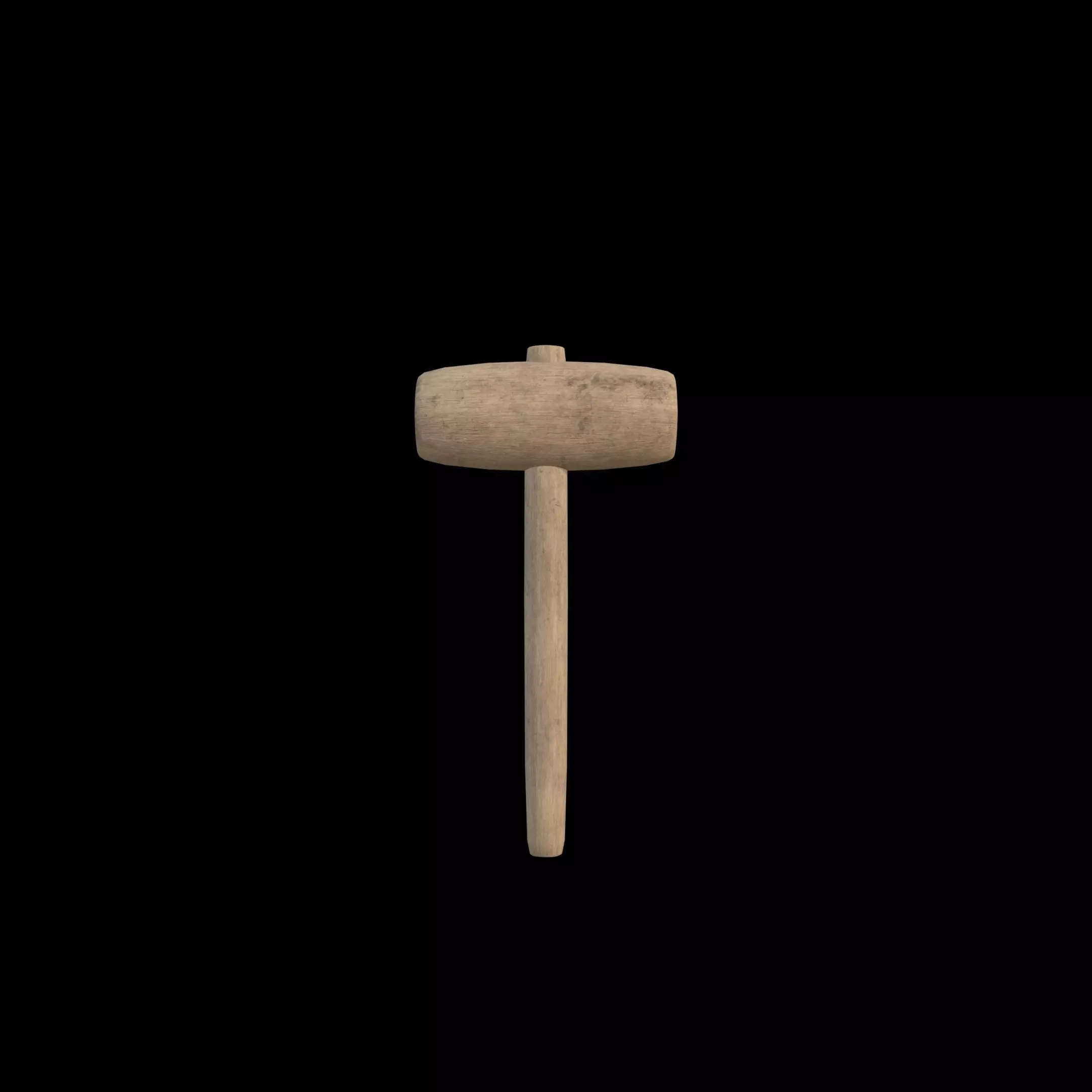 Wooden Hammer Series 05 PBR 4K Free 3D model