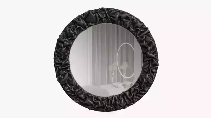 Wrinkled Round Mirror