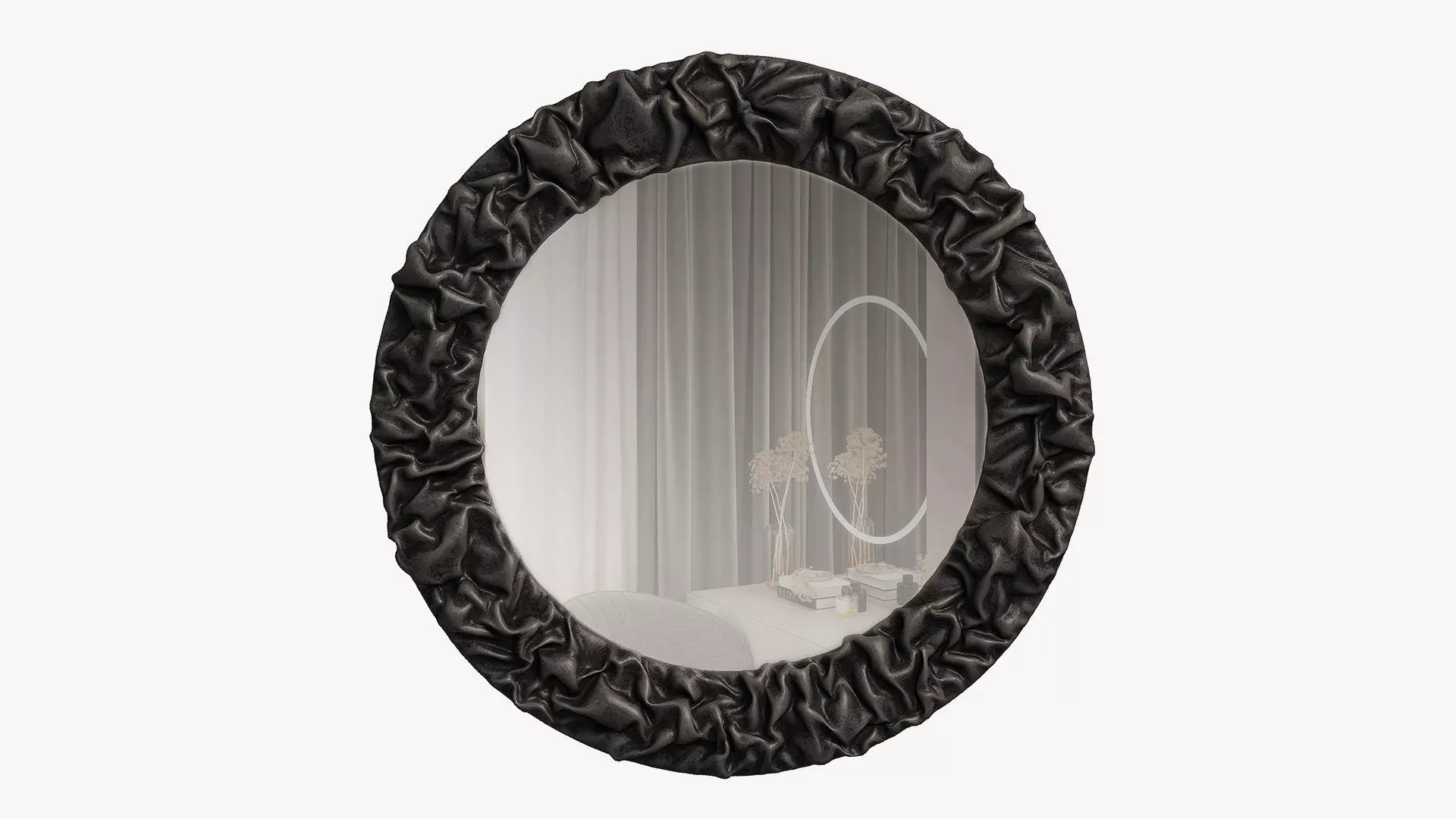 Wrinkled Round Mirror 3D model
