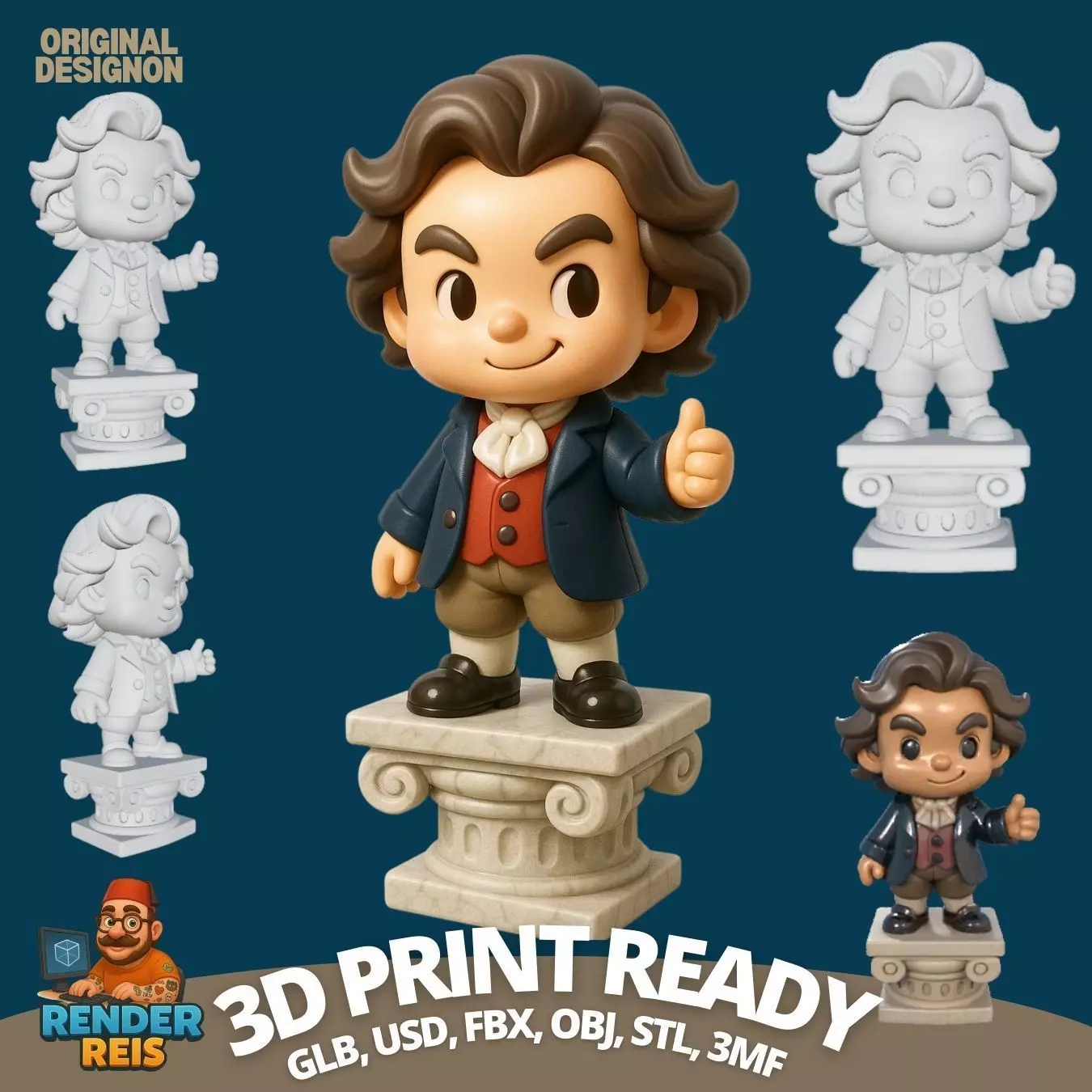 A Joyful Musical Icon in 3D 3D print model_0