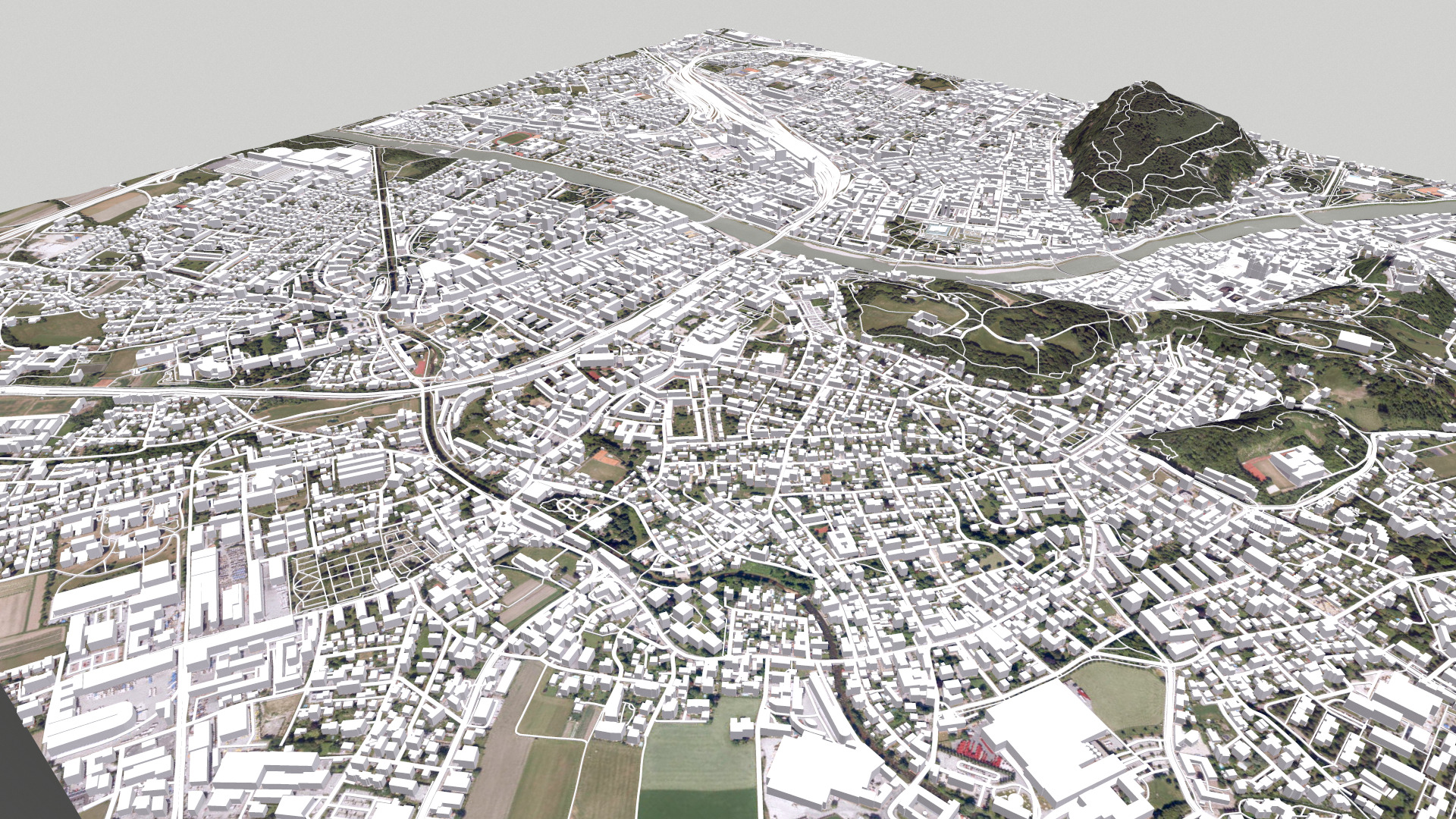 Cityscape Salzburg Austria 3D model_8