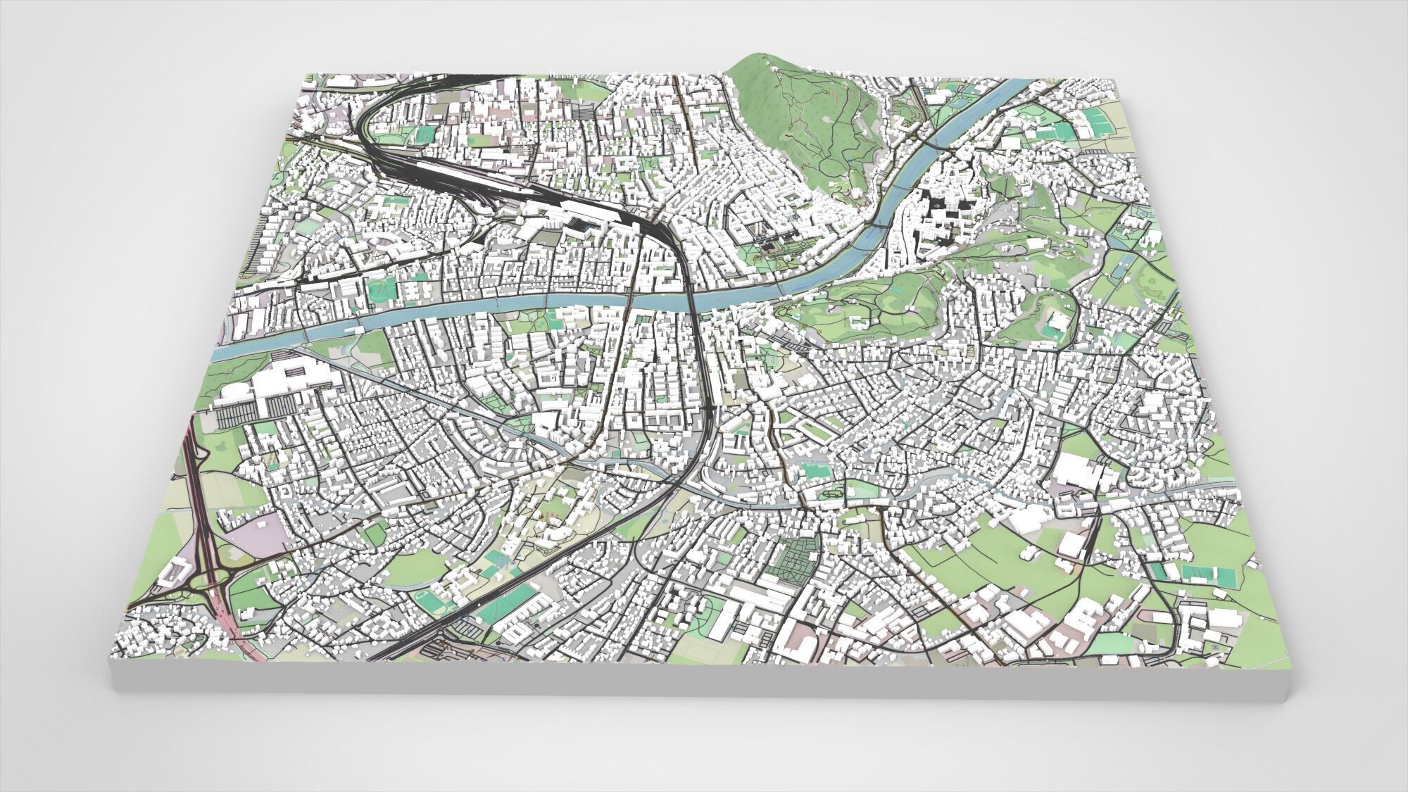 Cityscape Salzburg Austria 3D model_9